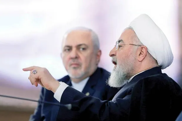 Rouhani and Zarif during a government meeting in 2019 (Archive - ISNA)