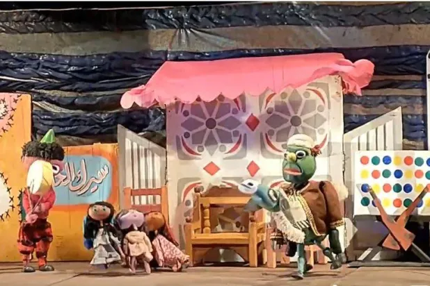 جانب من عرض أوبريت «الليلة الكبيرة» في ساحة مسرح الهناجر بدار الأوبرا المصرية (وزارة الثقافة المصرية)