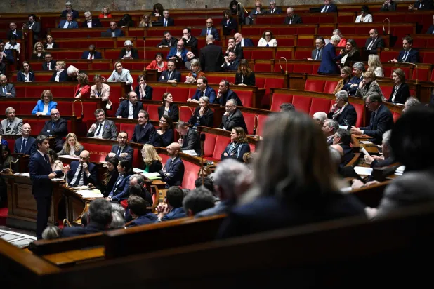 من إحدى جلسات البرلمان الفرنسي (أ.ف.ب)