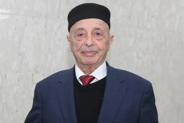 Speaker of Libya’s east-based parliament Aguila Saleh. (Asharq Al-Awsat)