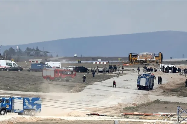 Konya'da askeri eğitim uçağı düştü