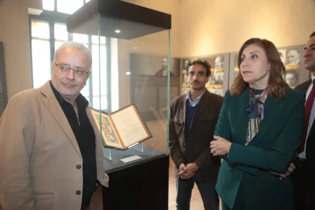 وزيرة الثقافة في المتحف استعداداً لافتتاح مركز الإبداع الفني (صور الوزارة)