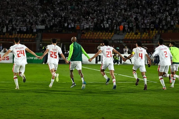 احتفال لاعبي الزمالك بالتأهل (إكس)