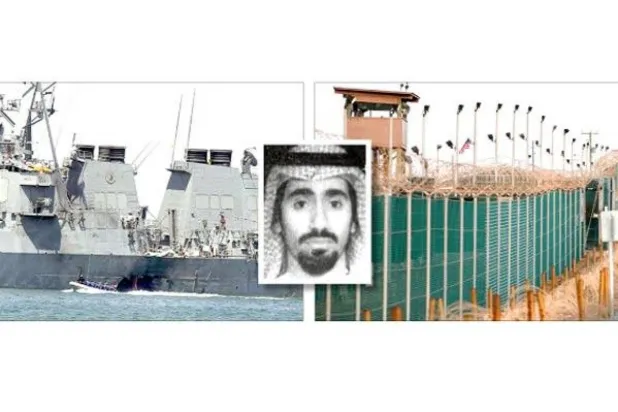 أسوار معسكر غوانتانامو حيث يُحتجز عبد الرحيم النشيري مفجّر المدمرة «كول» عام 2000 حيث قتل فيه 17 بحاراً أميركياً (نيويورك تايمز)