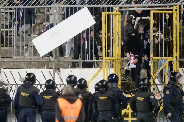 أحداث شغب في مواجهة نصف نهائي كأس كرواتيا (غيتي)