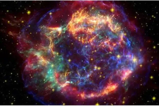 جانب من انفجار نجمي سابق وقع عام 2017 (أرشيفية - أ.ف.ب)