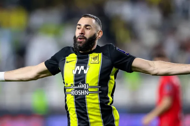 الفرنسي بنزيمة سجل الهدف الأسرع في البطولة (نادي الاتحاد)