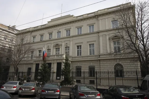 صورة خارجية للسفارة الروسية في فيينا بالنمسا 19 مارس 2010 (أ.ب)