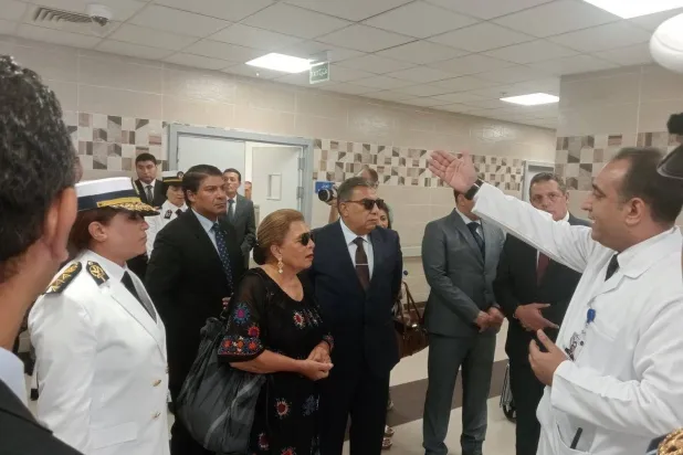 السفيرة مشيرة خطاب رئيس «المجلس القومي لحقوق الإنسان» في زيارة سابقة لمركز الإصلاح والتأهيل التابع لوزارة الداخلية (المجلس القومي لحقوق الإنسان)