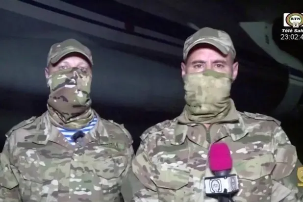 جنود روس من (الفيلق الأفريقي) يتحدثون بعد وصولهم إلى النيجر (تلفزيون حكومي)