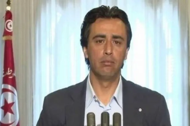 جوهر بن مبارك أحد المتهمين في ملف التآمر ضد أمن تونس (الشرق الأوسط)