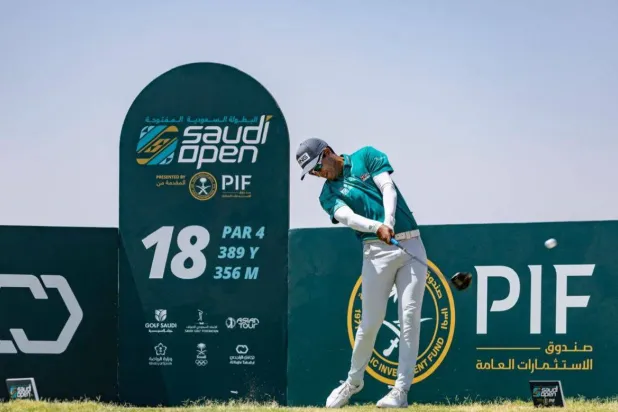 اللاعب الأميركي جون كاتلين خلال المنافسات (الشرق الأوسط)