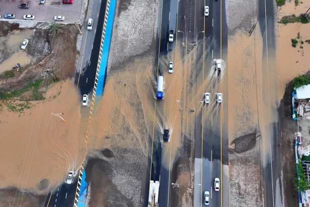 Gulf countries continue to survey the damage and compensate those affected from the record rainfall. (Oman News Agency) 