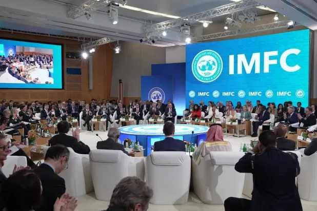 جانب من اجتماعات الربيع للبنك وصندوق النقد الدوليين المنعقدة في واشنطن (الموقع الإلكتروني لصندوق النقد الدولي)