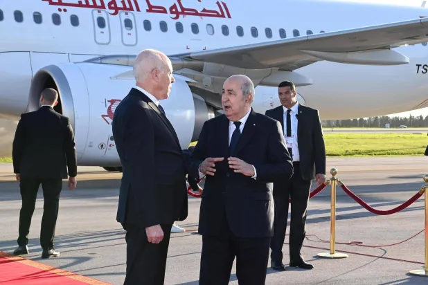 الرئيسان الجزائري والتونسي في مارس 2024 (الرئاسة الجزائرية)