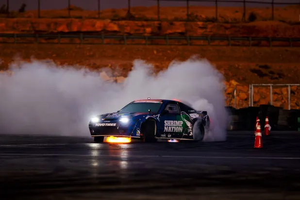 من سباقات الدرفت التي أقيمت في فترة سابقة بالسعودية (الشرق الأوسط)