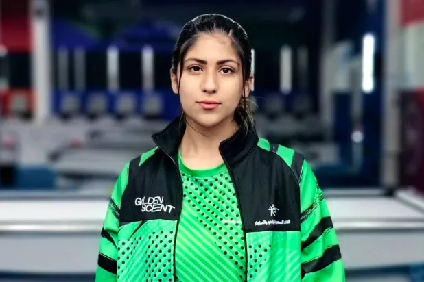 جود بخاري صاحبة الميدالية البرونزية (الشرق الأوسط)