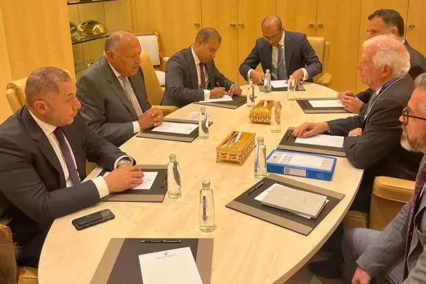 وزير الخارجية يلتقي الممثل الأعلى للشئون الخارجية للاتحاد الأوروبي (الخارجية المصرية)