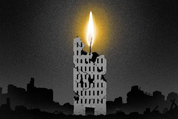 للرسم التعبيري «ذكرى قاتمة» بتوقيع الرسّام لوكا دوربينو