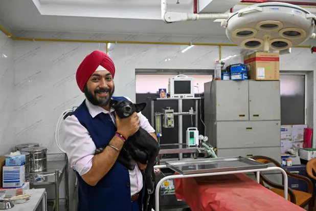 الحرارة تسبب زيادة في الأمراض المرتبطة بالجفاف بين الحيوانات الأليفة (أ.ف.ب)