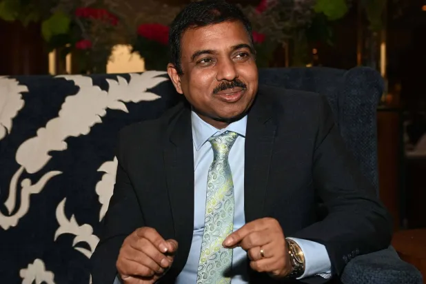 موكتيش بارديشي مساعد وزير الخارجية الهندي للشؤون الخارجية (تصوير: عبد الرحمن القحطاني)