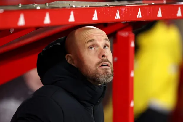 Erik ten Hag has overseen Manchester United’s worst defensive record since the 1970s. Photograph: Catherine Ivill/Getty Images
