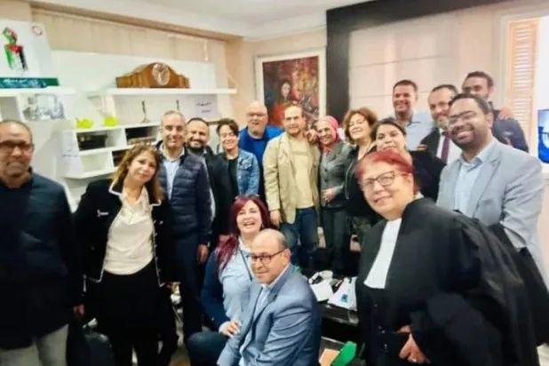 محامون تونسيون في مناسبة سابقة بمقر «دار المحامي» (وسائل إعلام تونسية)