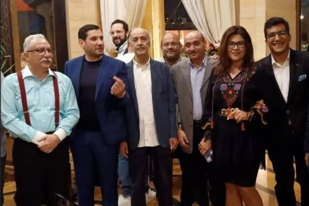 مشاركون في إطلاق مؤسسة «تكوين» ( صفحة فاطمة ناعوت على «فيسبوك»)