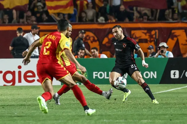 من المواجهة التي جمعت الترجي التونسي والأهلي المصري (الأهلي)