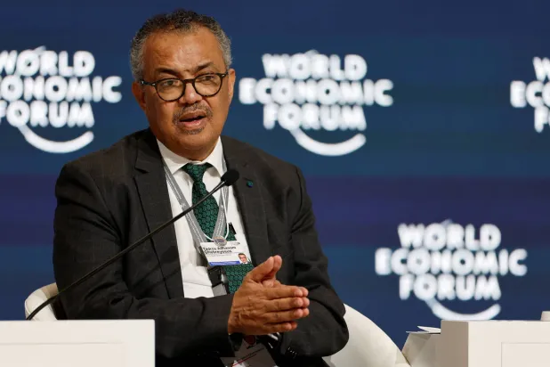 المدير العام لمنظمة الصحة العالمية تيدروس أدهانوم غيبريسوس (رويترز)
