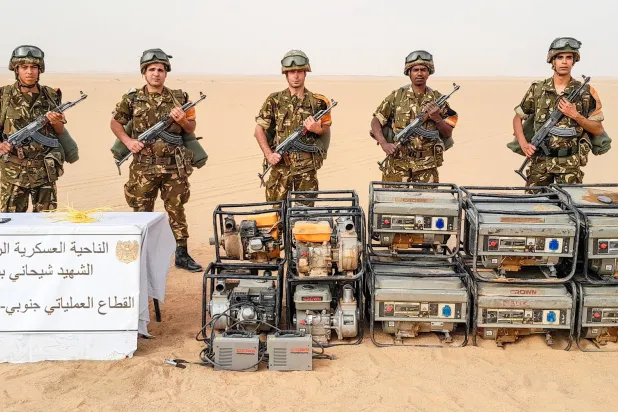 جانب من عمليات الجيش الجزائري جنوب البلاد (وزارة الدفاع)