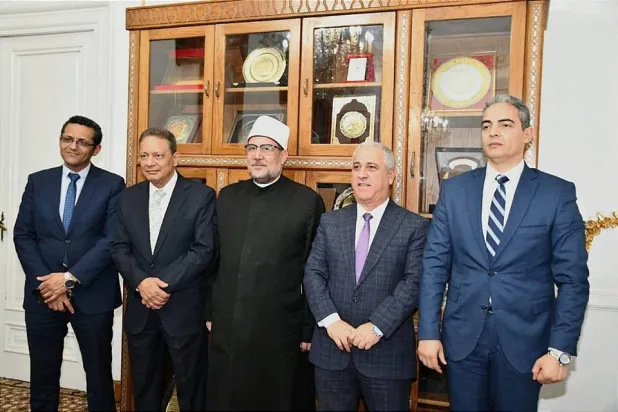 جانب من لقاء مسؤولي الهيئات الإعلامية والصحافية مع وزير الأوقاف المصري (نقابة الصحافيين المصرية)
