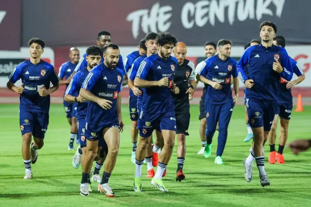 جانب من تدريبات الأهلي المصري الأخيرة استعداداً للترجي التونسي في إياب نهائي أبطال أفريقيا (الشرق الأوسط)