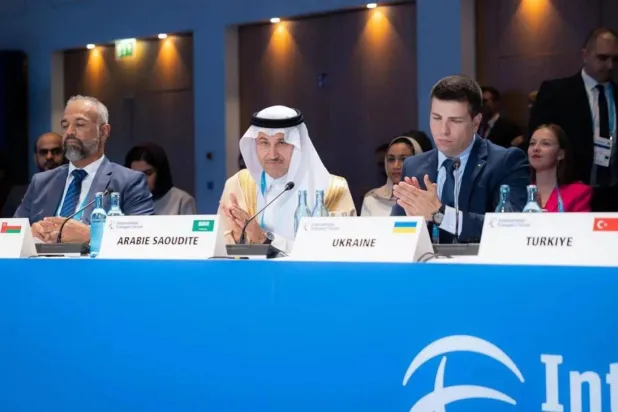 وزير النقل والخدمات اللوجيستية السعودي خلال مشاركته في «منتدى النقل الدولي» الذي أقيم بمدينة لايبزيغ الألمانية (واس)