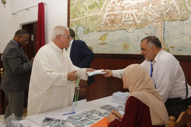 أعضاء بمجلس شورى «مجتمع السلم» قبل اجتماع حسم الموقف بخصوص رئاسية 2024 (إعلام الحزب)