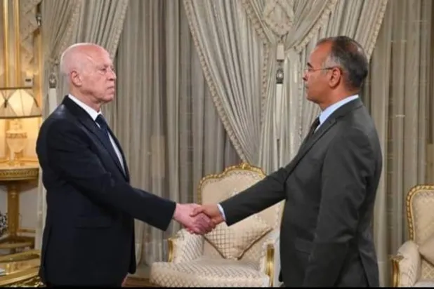 الرئيس سعيّد مستقبلاً وزير الداخلية الجديد (موقع رئاسة الجمهورية)