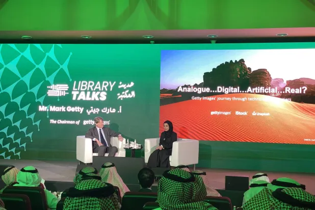 غيتي أوضح أن معادلة العمل والنجاح تتمثل في الربط الناجح بين الإعلام والتقنية (الشرق الأوسط)  