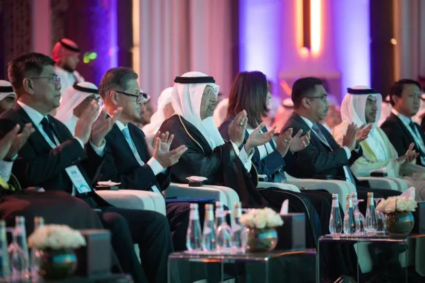 وزير الاستثمار السعودي خلال انطلاق أعمال المؤتمر الاقتصادي والاستثماري (حساب الوزارة على منصة «إكس»)