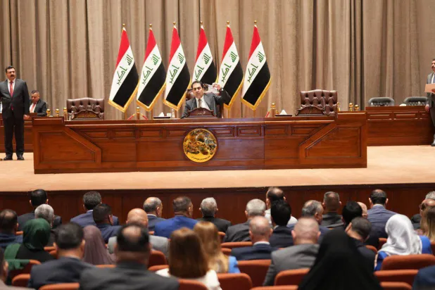 جانب من الجلسة الأخيرة التي عقدها البرلمان العراقي في 18 مايو لانتخاب رئيس له (إ.ب.أ)