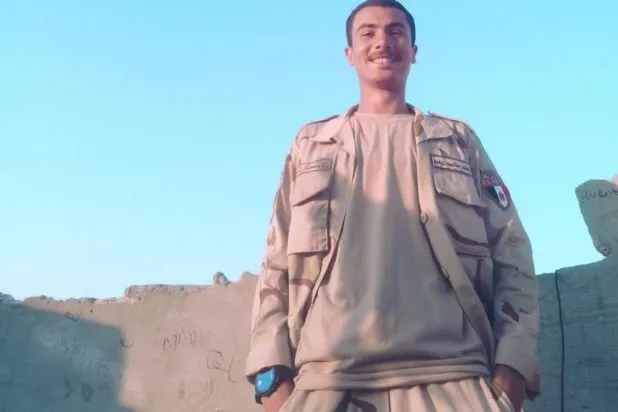 İsrail sınırında öldürülen Mısırlı asker (sosyal medya)