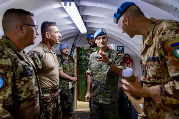 قائد «اليونيفيل» يتفقد قوات حفظ السلام في القطاع الغربي من جنوب لبنان الحدودي مع إسرائيل (اليونيفيل)