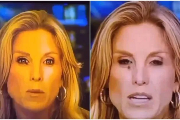 ذبابة تقف على رموش فانيسا ويلش قبل أن تبتلعها مباشرة على الهواء (إكس)