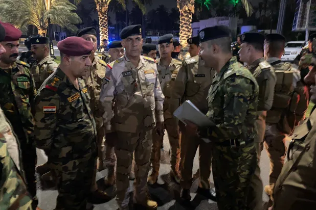 عناصر من قوات الأمن العراقي في أحد موقعي تفجير الخميس (الداخلية العراقية)