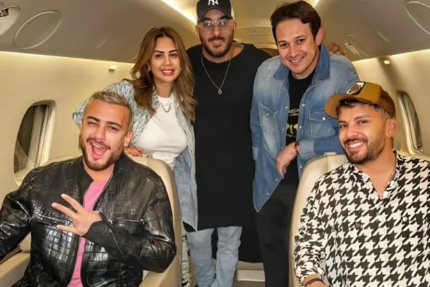 حاتم عمور وسعد لمجرّد (إنستغرام)