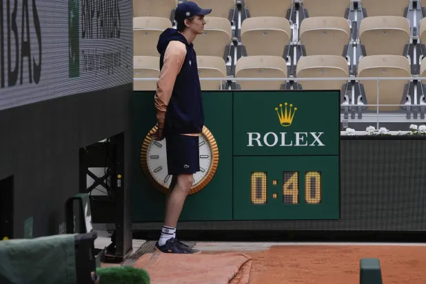 لم يمض على مباراة شفيونتيك سوى 40 دقيقة لتنهيها (أ.ب)