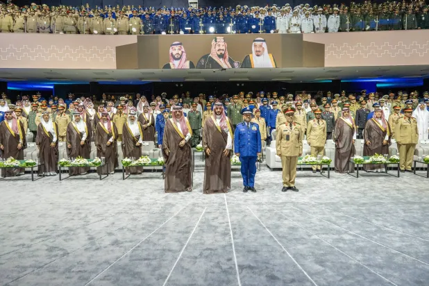Defense Minister Prince Khalid bin Salman is seen at the inauguration ceremony. (Saudi Defense Ministry) 