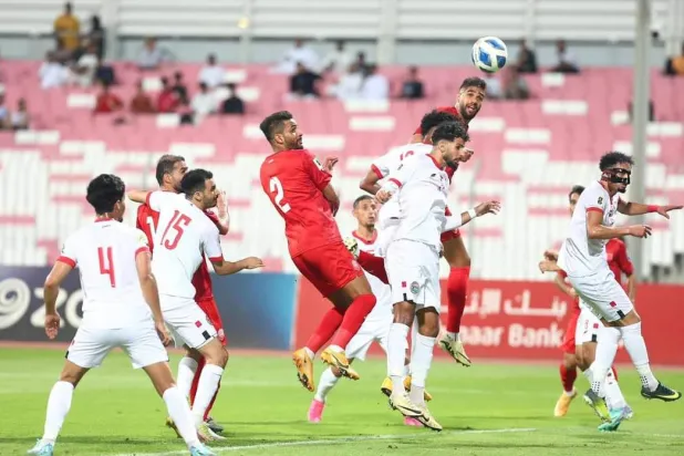 جانب من مواجهة البحرين واليمن (الشرق الأوسط)