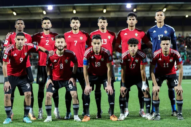 لقطة جماعية لمنتخب ليبيا (الشرق الأوسط)