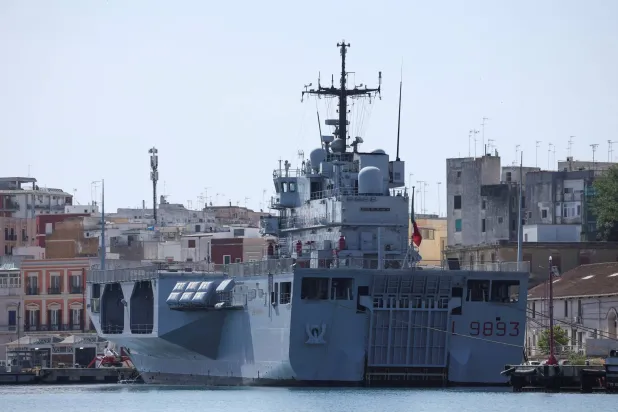 صورة من ميناء برينديزي في 11 يونيو 2024 (رويترز)