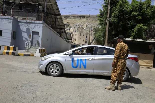 احتجز الحوثيون 11 من موظفي الأمم المتحدة في اليمن الأسبوع الماضي (إ.ب.أ)